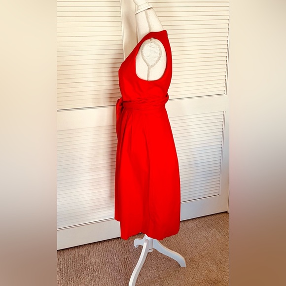 J. by J. Crew Orange Wrap Dress - Picture 4 of 7